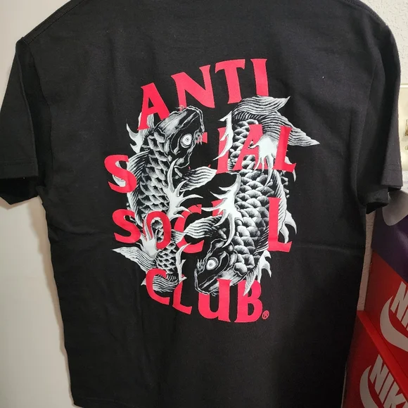 ★ ANTI SOCIAL SOCIAL CLUB★ Koi USA Made Short Sleeve T-Sh ANTI SOCIAL SOCIAL CLUB KOI USA MADE SS TEE